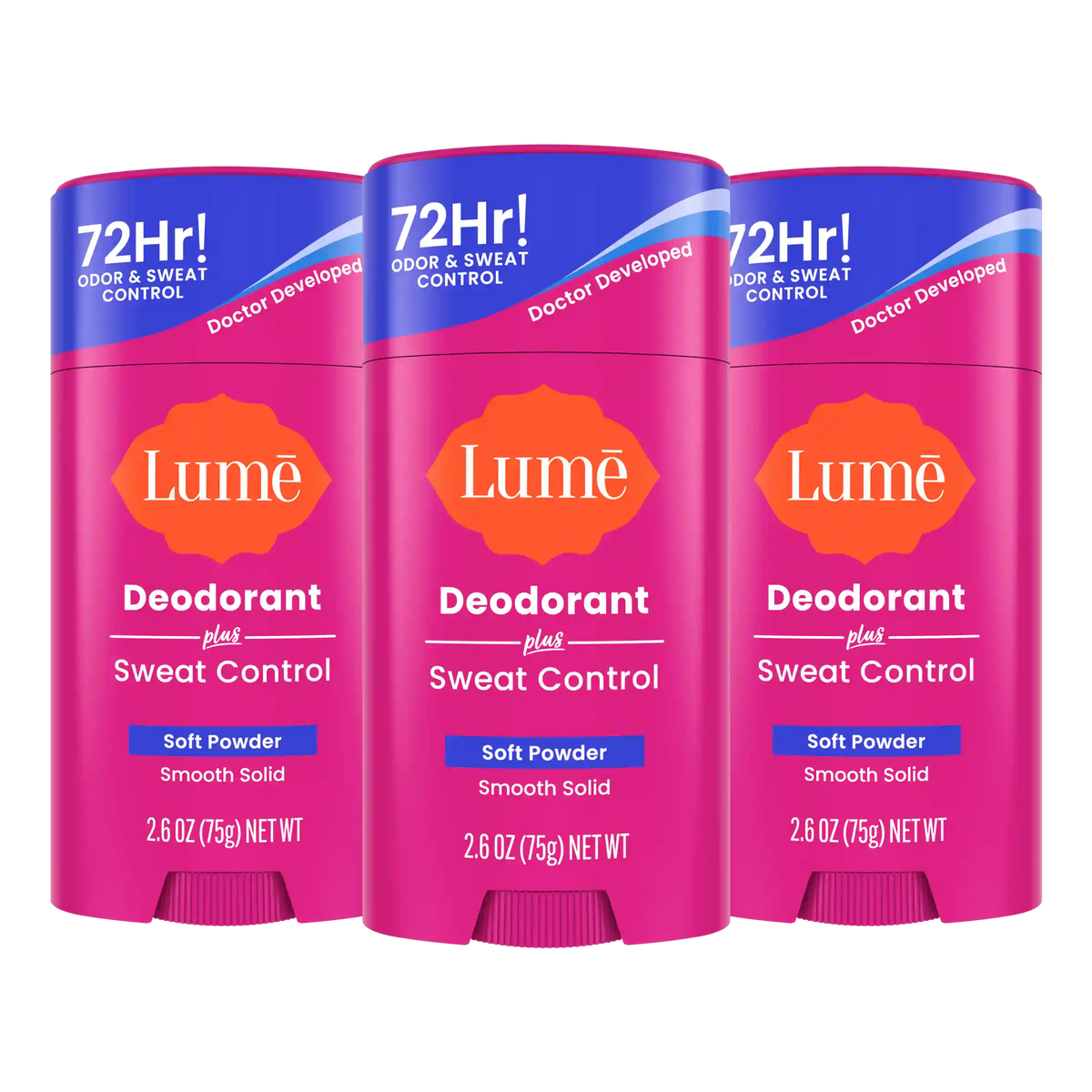 Soft Powder | Sweat Control Solid Deodorant 3-Pack